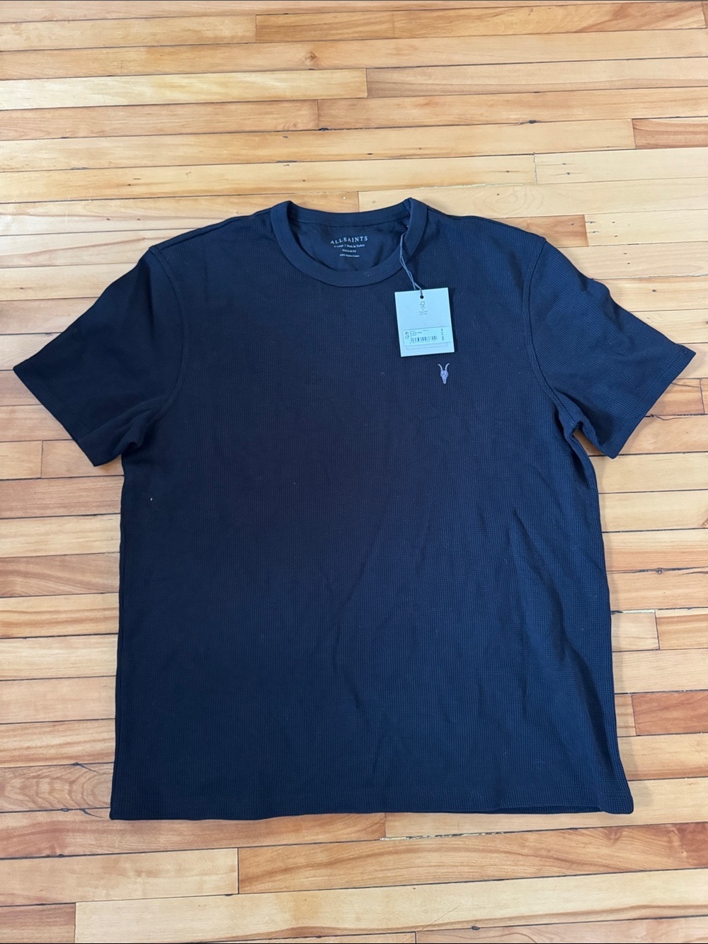 NWT All Saints waffle knit tee shirt